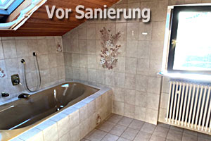 Bad-Sanierung in Wildenberg – altes Bad Bad-Sanierung in Wildenberg – altes Bad